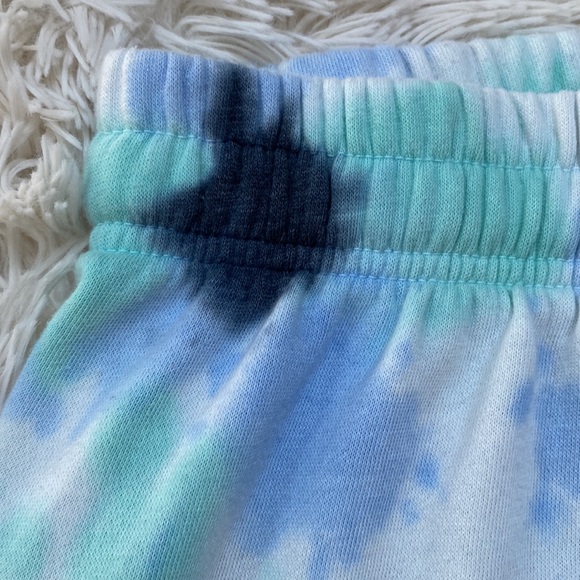 Reflex Fleece Tie Dye Joggers 💗 Blue & Mint - Picture 10 of 15